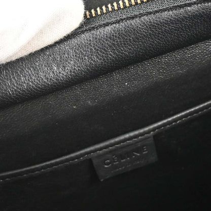 Celine Black Leather Nano Luggage 2way Tote Handbag