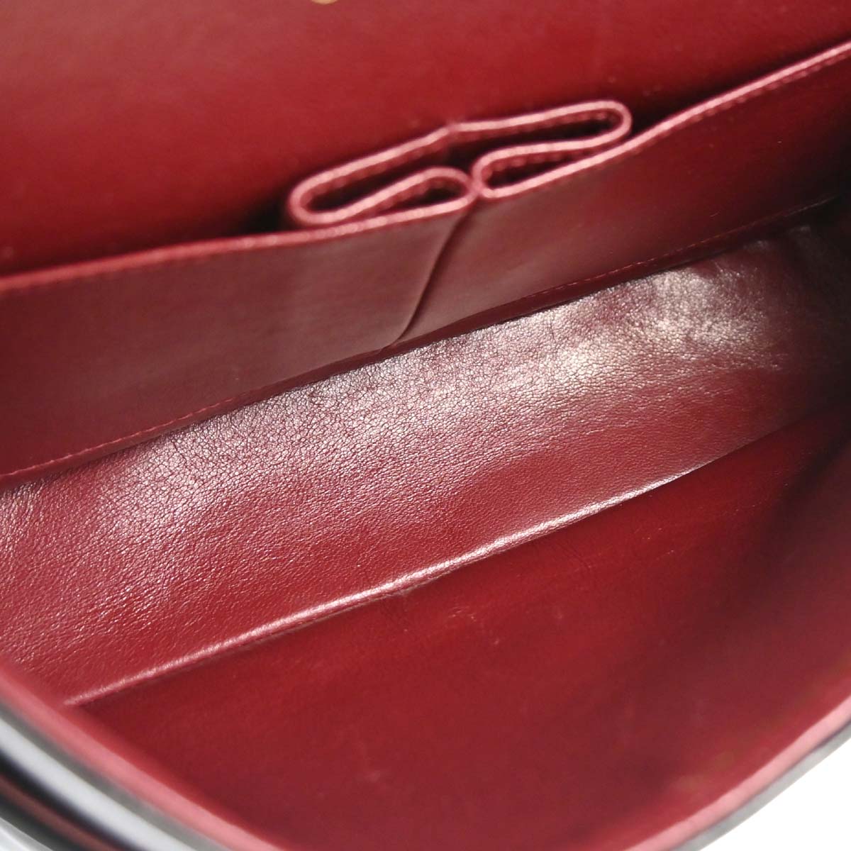 Chanel 1997-1999 Black Lambskin Medium Classic Double Flap Shoulder Bag