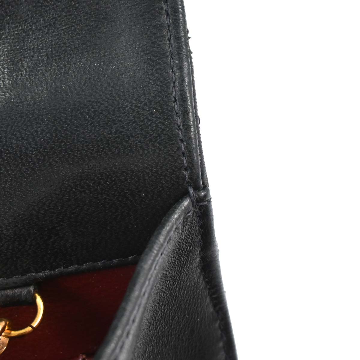 Chanel 1997-1999 Black Lambskin Turnlock Medium Shoulder Bag