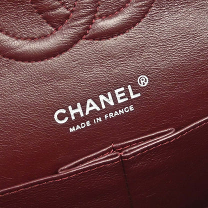 Chanel 2011 Black Lambskin Medium Classic Double Flap Shoulder Bag