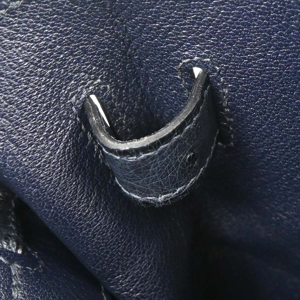 Hermes * Blue Indigo Ostrich Birkin 35 Handbag