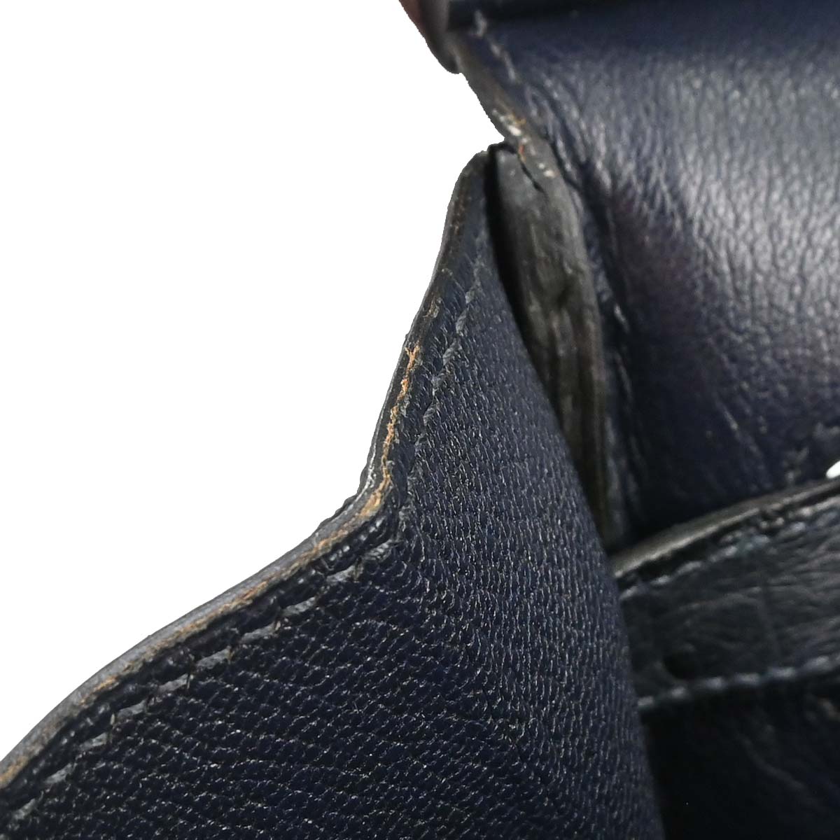 Hermes * Blue Indigo Ostrich Birkin 35 Handbag