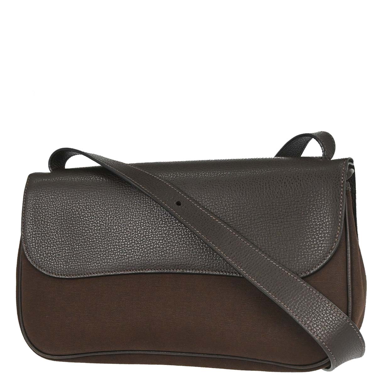 Hermes Cafe Toile Officier Vache Liegee Sac Colorado MM Shoulder Bag