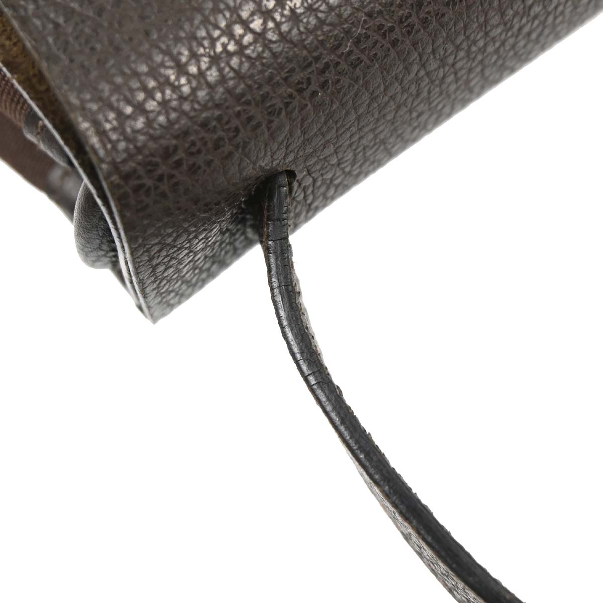 Hermes Cafe Toile Officier Vache Liegee Sac Colorado MM Shoulder Bag