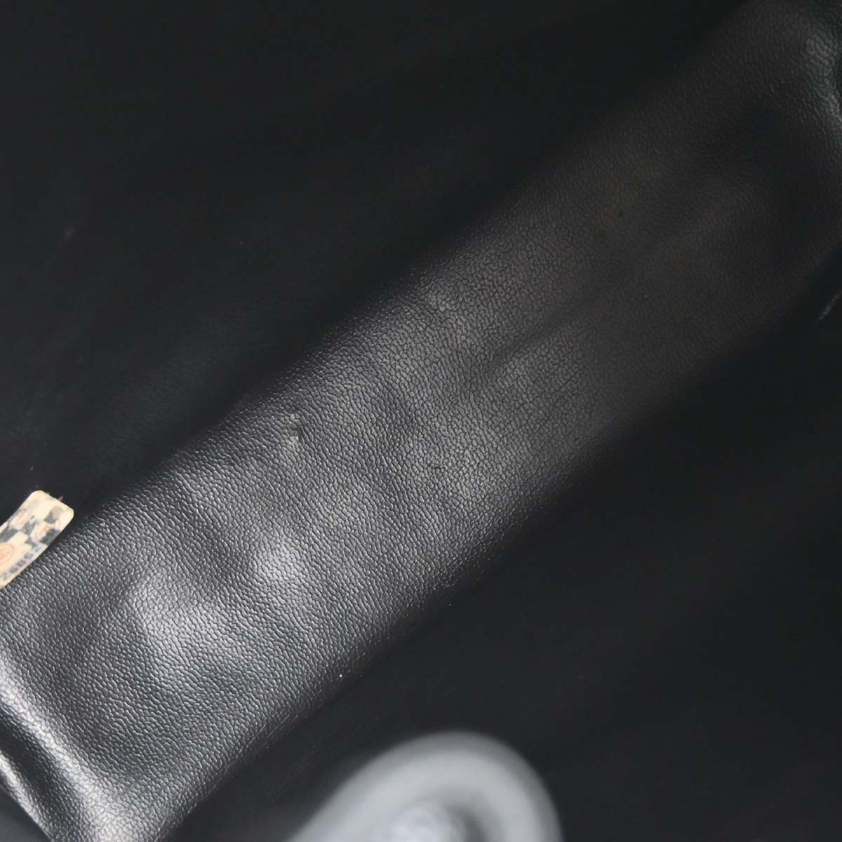Chanel 1991-1994 Black Caviar Skin Triple CC Drawstring Shoulder Bag
