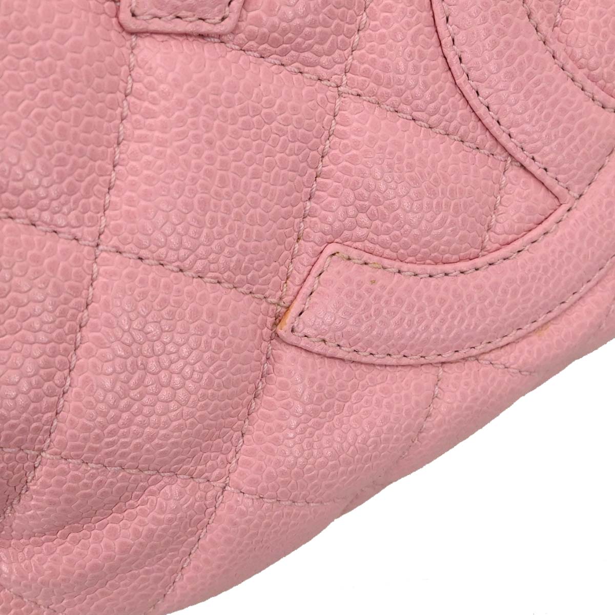 Chanel 2005-2006 Pink Caviar Skin Hobo Handbag