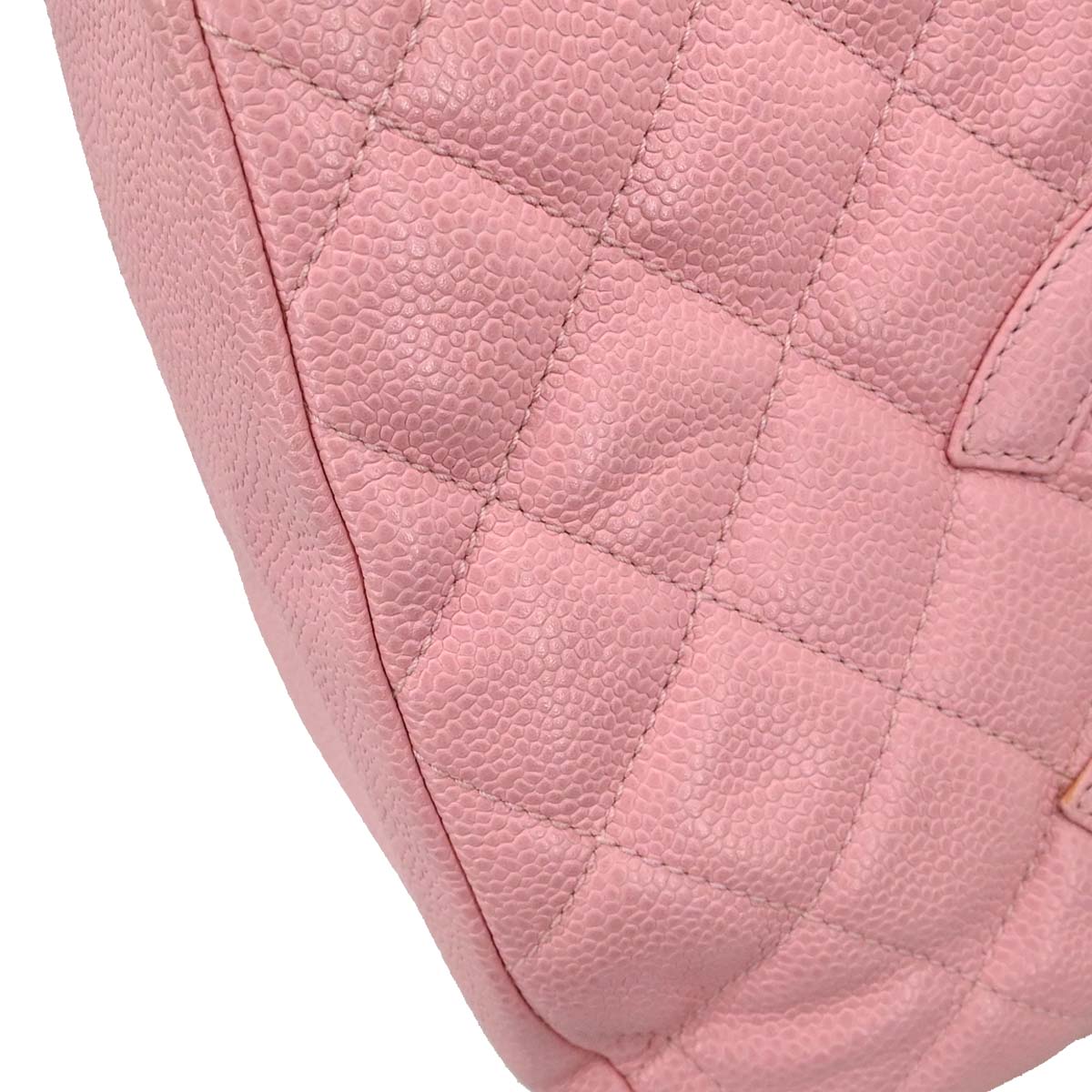Chanel 2005-2006 Pink Caviar Skin Hobo Handbag
