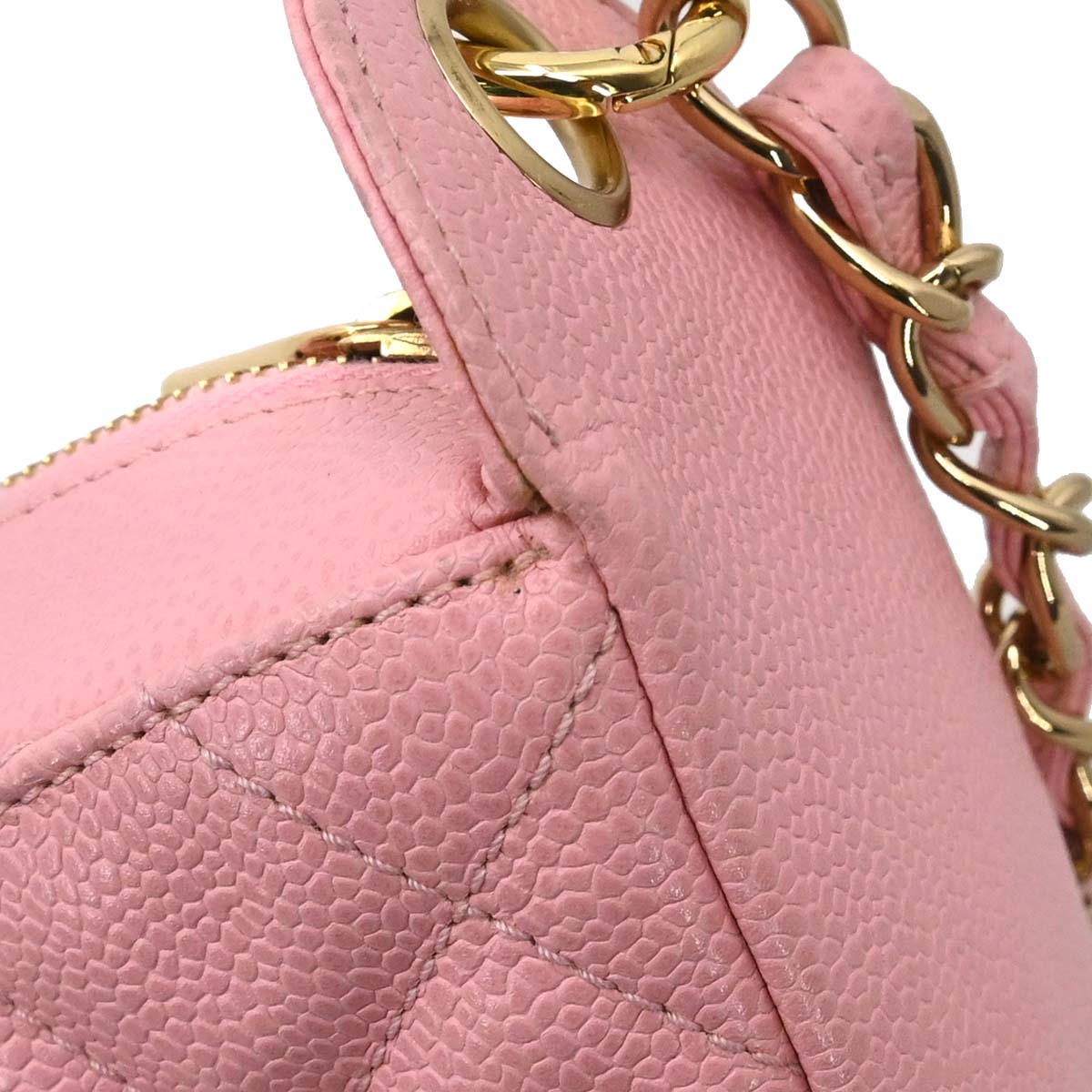 Chanel 2005-2006 Pink Caviar Skin Hobo Handbag
