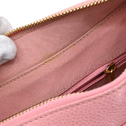 Chanel 2005-2006 Pink Caviar Skin Hobo Handbag