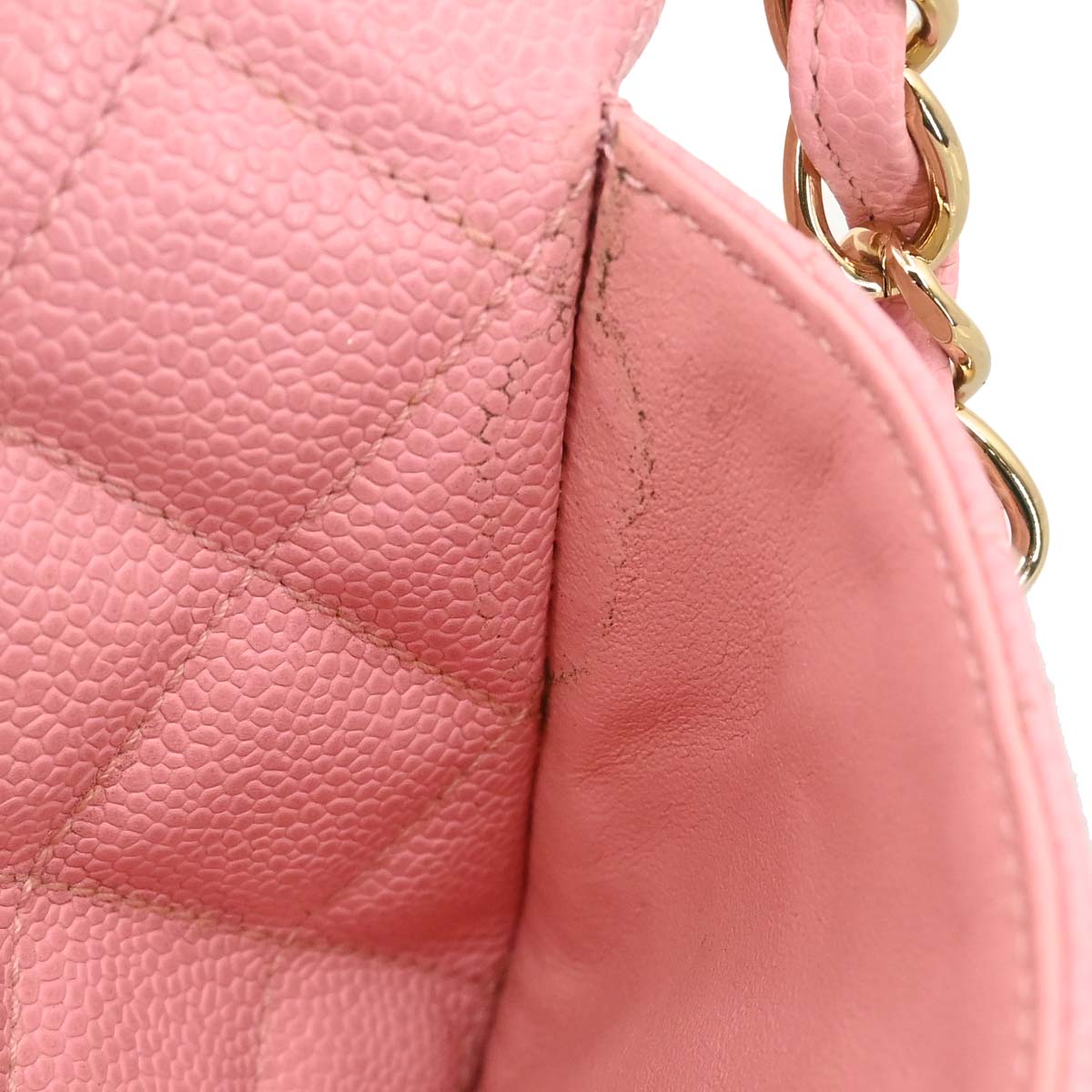 Chanel 2005-2006 Pink Caviar Skin Hobo Handbag