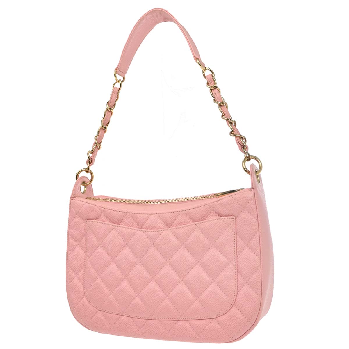 Chanel 2005-2006 Pink Caviar Skin Hobo Handbag