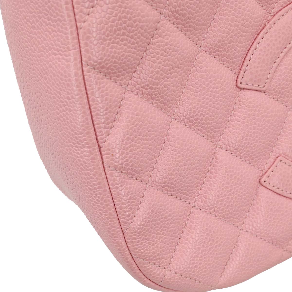 Chanel 2005-2006 Pink Caviar Skin Hobo Handbag
