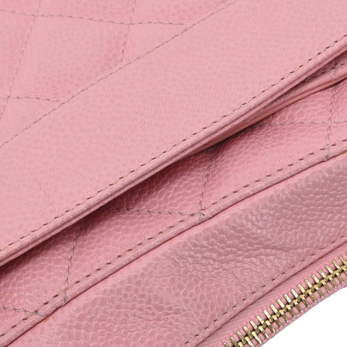 Chanel 2005-2006 Pink Caviar Skin Hobo Handbag
