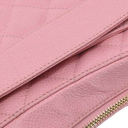 Chanel 2005-2006 Pink Caviar Skin Hobo Handbag