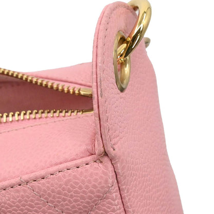 Chanel 2005-2006 Pink Caviar Skin Hobo Handbag