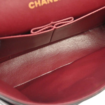 Chanel 1994-1996 Black Lambskin Medium Classic Double Flap Shoulder Bag