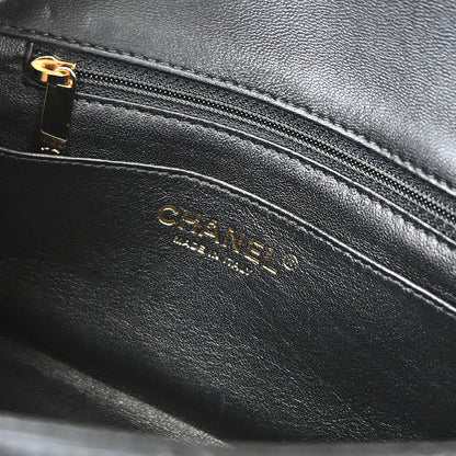 Chanel 2019 Black Lambskin Mini Classic Square Flap Shoulder Bag 17