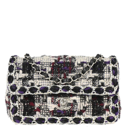 Chanel 2019 Black White Tweed Shoulder Bag