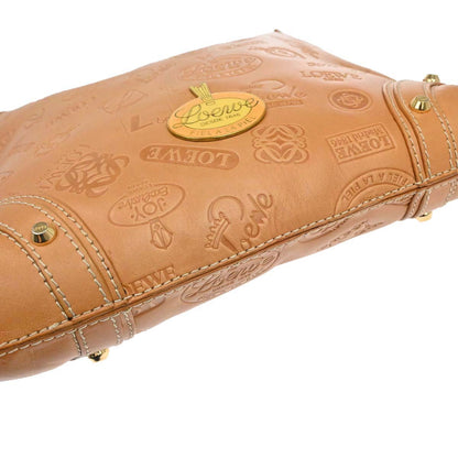 Loewe * Brown Embossed Leather 160th Anniversary Handbag