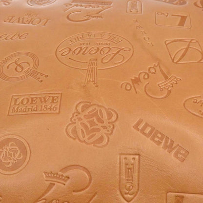 Loewe * Brown Embossed Leather 160th Anniversary Handbag