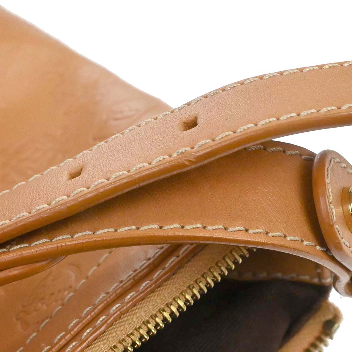 Loewe * Brown Embossed Leather 160th Anniversary Handbag