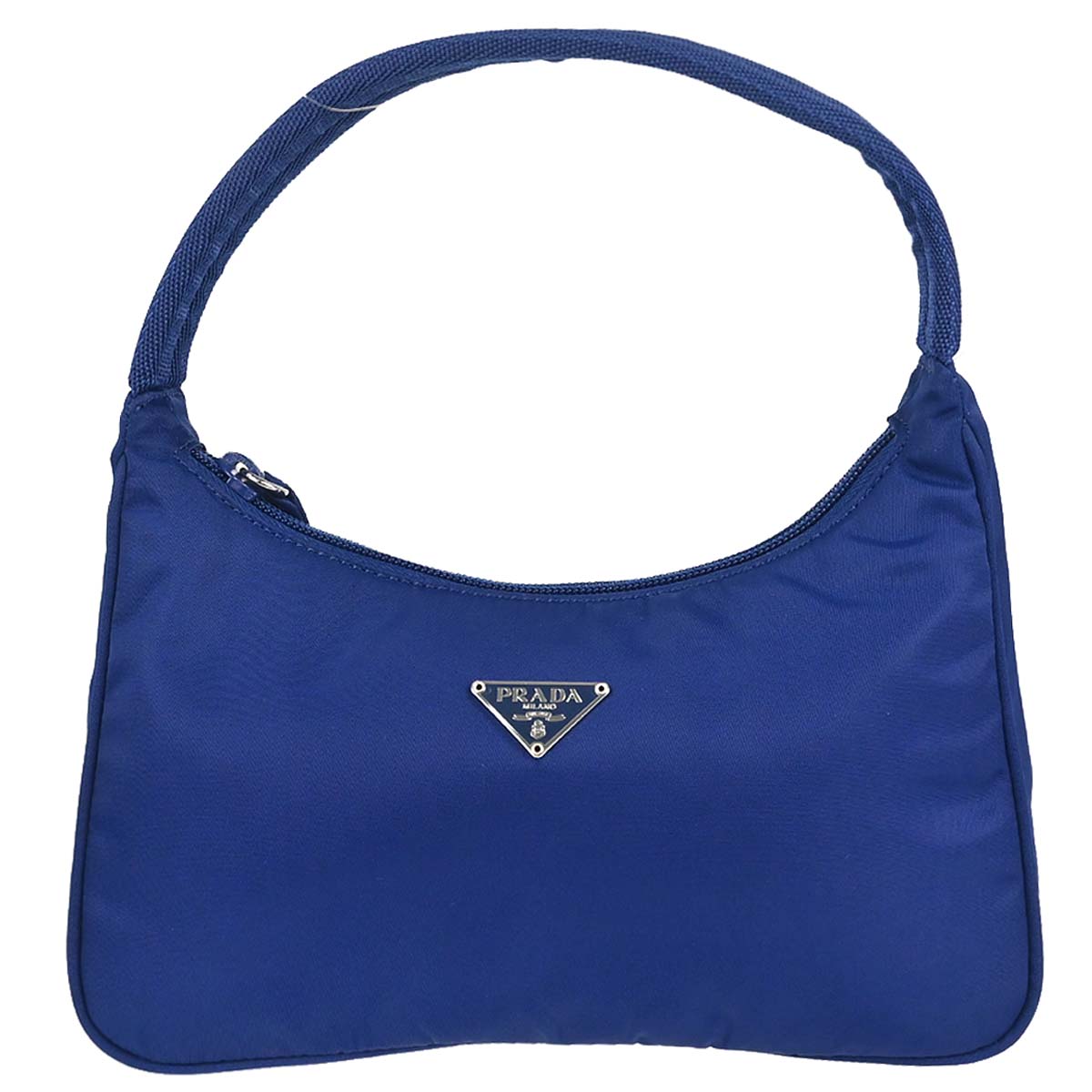 Prada Blue Nylon Handbag