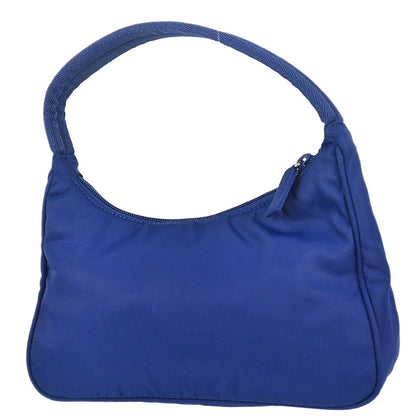Prada Blue Nylon Handbag