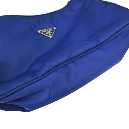 Prada Blue Nylon Handbag