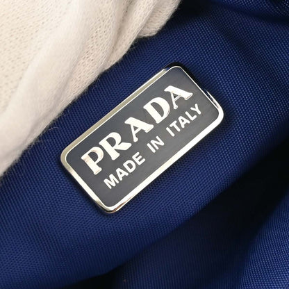 Prada Blue Nylon Handbag