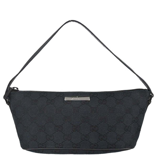Gucci Black Canvas GG Handbag