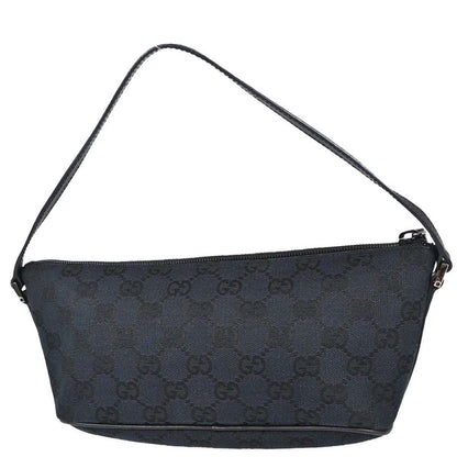 Gucci Black Canvas GG Handbag