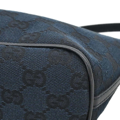 Gucci Black Canvas GG Handbag