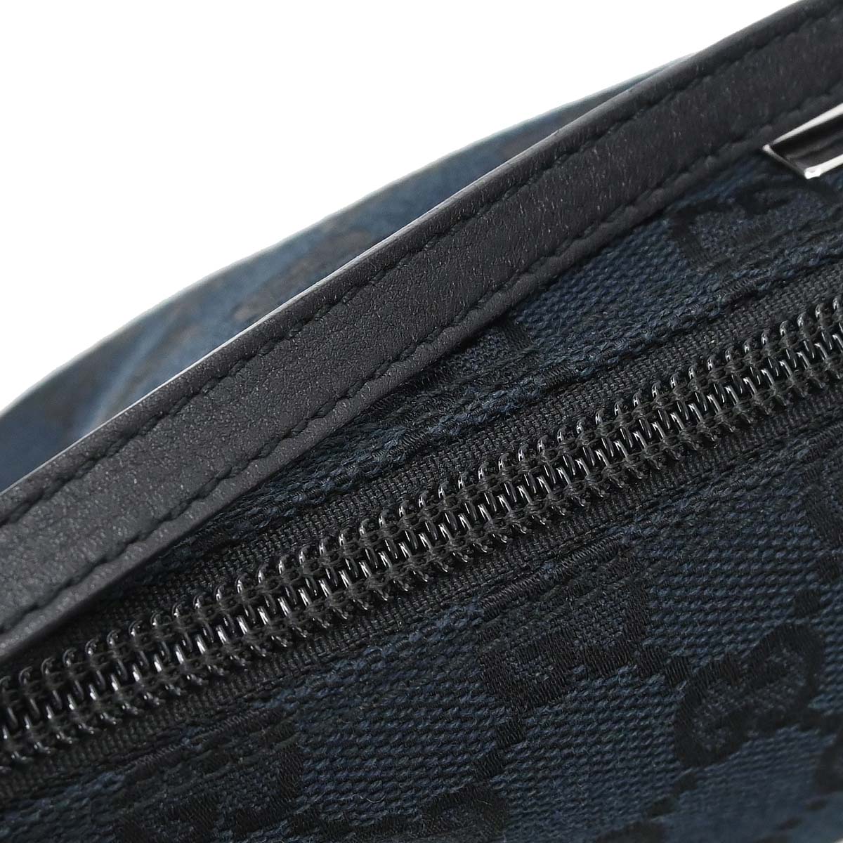 Gucci Black Canvas GG Handbag