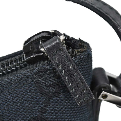 Gucci Black Canvas GG Handbag
