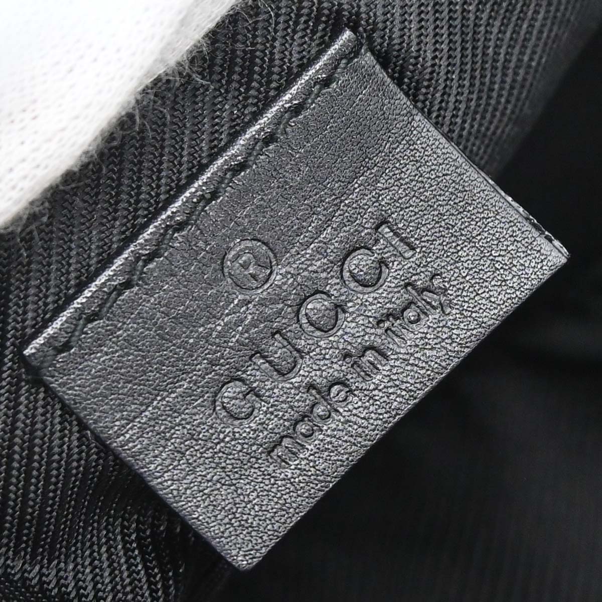 Gucci Black Canvas GG Handbag