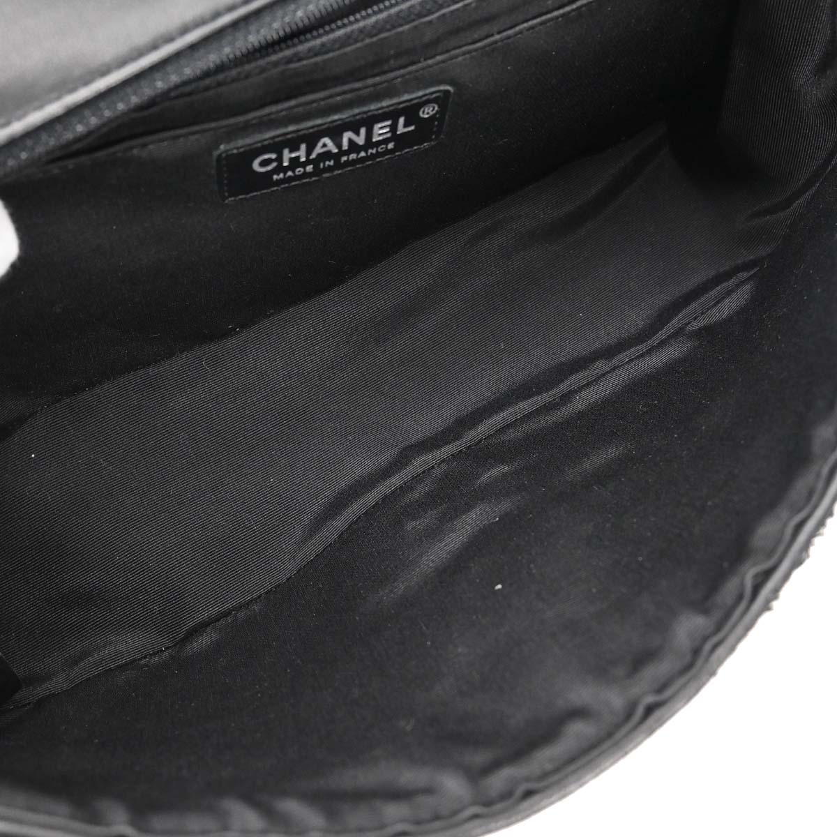 Chanel * 2005-2006 Black Lambskin Icon Patchwork Single Flap Shoulder Bag