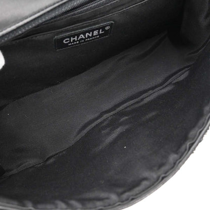 Chanel * 2005-2006 Black Lambskin Icon Patchwork Single Flap Shoulder Bag