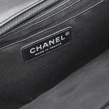 Chanel * 2005-2006 Black Lambskin Icon Patchwork Single Flap Shoulder Bag