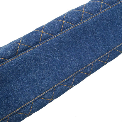Chanel 1996-1997 Blue Denim Kelly Top Handle Handbag