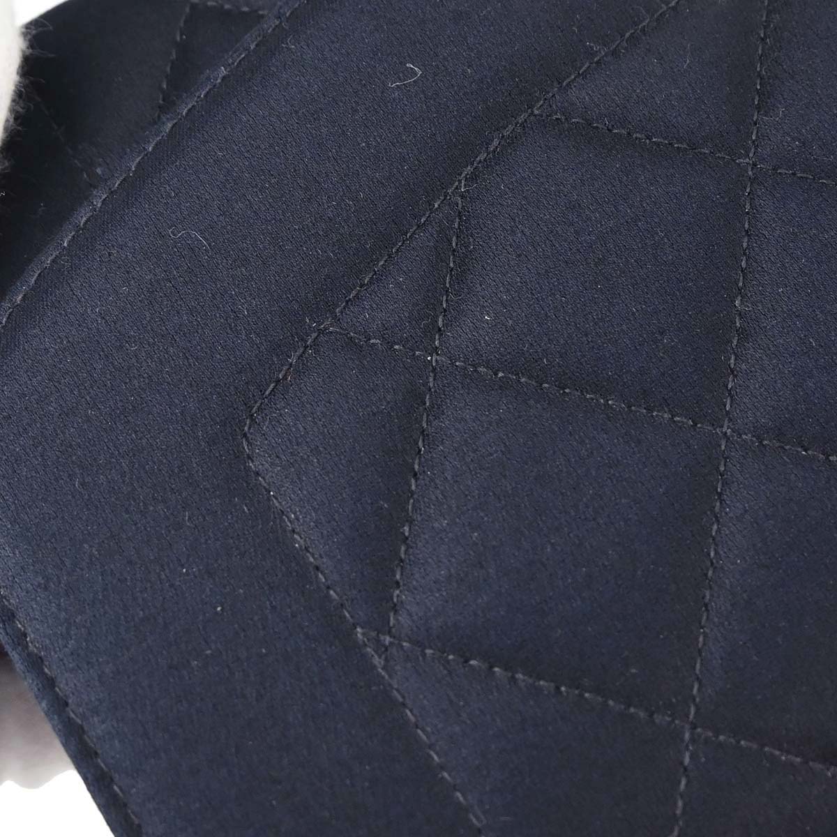 Chanel 1991-1994 Black Satin Small Diana Shoulder Bag