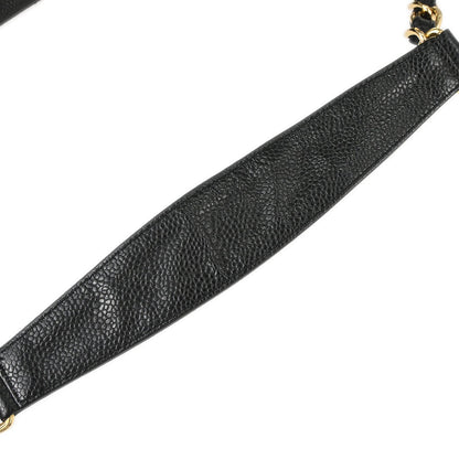 Chanel 2003-2004 Black Caviar Skin Hobo Handbag