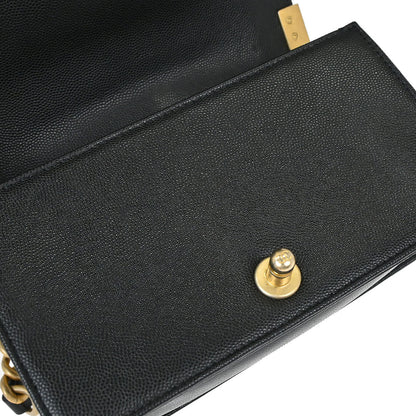 Boy Chanel 2019 Black Caviar Skin Small Chain Shoulder Bag