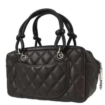 Chanel 2005-2006 Brown Calfskin Cambon Ligne Handbag