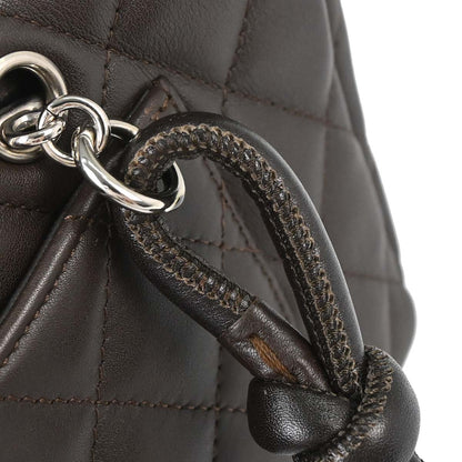 Chanel 2005-2006 Brown Calfskin Cambon Ligne Handbag