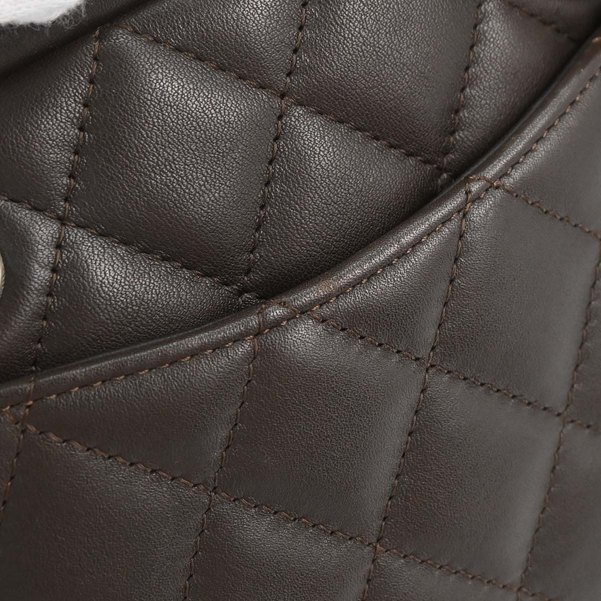 Chanel 2005-2006 Brown Calfskin Cambon Ligne Handbag