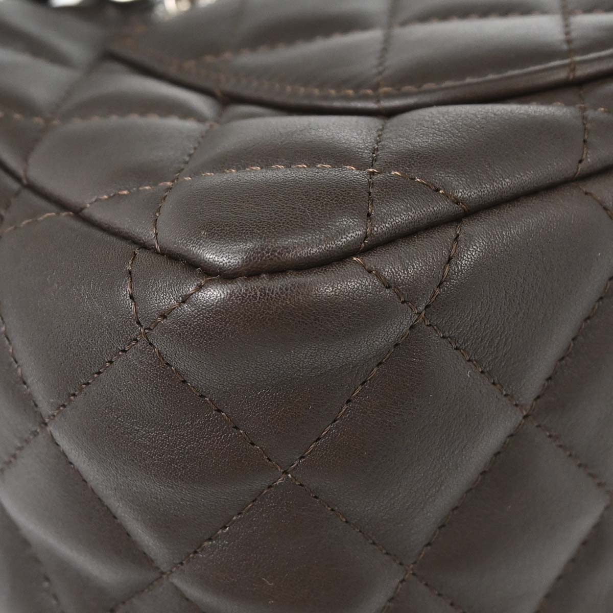 Chanel 2005-2006 Brown Calfskin Cambon Ligne Handbag