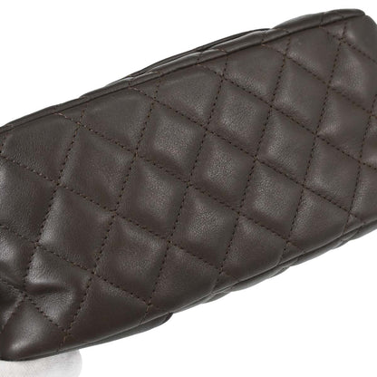Chanel 2005-2006 Brown Calfskin Cambon Ligne Handbag