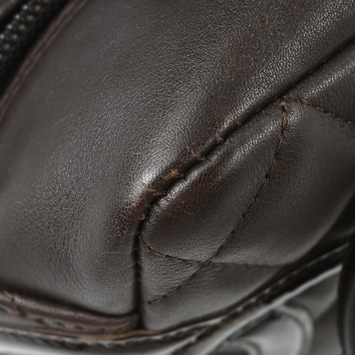 Chanel 2005-2006 Brown Calfskin Cambon Ligne Handbag
