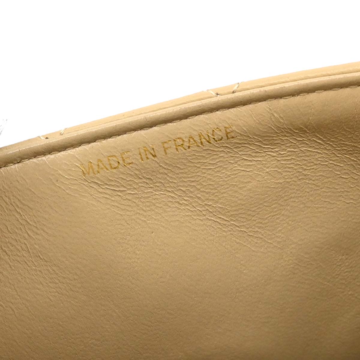 Chanel 1989-1991 Beige Lambskin Mini Classic Square Flap Shoulder Bag 17