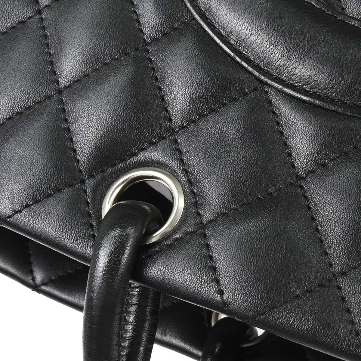 Chanel 2003-2004 Black Calfskin Cambon Ligne Tote Handbag
